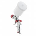 На фото Краскопульт пневматический Intertool HVLP из трех форсунок 1,3мм, 1,4мм, 1,7мм, 3бар (PT-0153)