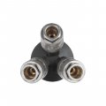 Разветвитель воздуха 1/4" на 3 выхода, W-образный, с быстросъемом 10bar Intertool (PT-1853) На фото Разветвитель воздуха 1/4" на 3 выхода, W-образный, с быстросъемом 10bar Intertool (PT-1853)