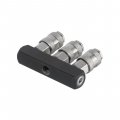 Разветвитель воздуха 1/4" на 3 выхода, прямой, с быстросъемом 10bar Intertool (PT-1855) На фото Разветвитель воздуха 1/4" на 3 выхода, прямой, с быстросъемом 10bar Intertool (PT-1855)