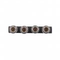 На фото Разветвитель воздуха 1/4" на 4 выхода, прямой, с быстросъемом 10bar Intertool (PT-1856)