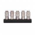 Разветвитель воздуха 1/4" на 5 выходов, прямой, с быстросъемом 10bar Intertool (PT-1857) На фото Разветвитель воздуха 1/4" на 5 выходов, прямой, с быстросъемом 10bar Intertool (PT-1857)