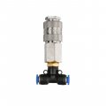На фото Тройник на шланг 6мм и быстроразъемное соединение Intertool (PT-1866)
