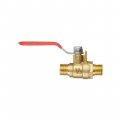 На фото Кран шаровый воздушный, латунь, наружная резьба 1/4"-1/4" Intertool STORM (PT-1882)