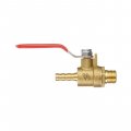 Кран шаровый воздушный, латунь, наружная резьба 1/4" на шланг 6мм Intertool STORM (PT-1886) На фото Кран шаровый воздушный, латунь, наружная резьба 1/4" на шланг 6мм Intertool STORM (PT-1886)