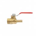 Кран шаровый воздушный, латунь, внутренняя резьба 1/4" на шланг 8мм Intertool STORM (PT-1887) На фото Кран шаровый воздушный, латунь, внутренняя резьба 1/4" на шланг 8мм Intertool STORM (PT-1887)
