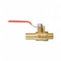 Кран шаровый воздушный, латунь, наружная резьба 1/4" на шланг 12мм Intertool STORM (PT-1892) На фото Кран шаровый воздушный, латунь, наружная резьба 1/4" на шланг 12мм Intertool STORM (PT-1892)