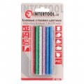 На фото Комплект клеевых стержней Intertool цветных перламутровых 7.4мм*100мм, 12шт (RT-1033)