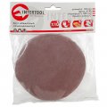 На фото Круг наждачный самоклеющийся Intertool 125мм, бумага класс С, 120 г/м2, К180, уп. 10ед (BT-0518)