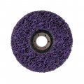 На фото Диск зачистной из вспененного абразива Intertool фиолетовый 125*22,2*13 мм, P46, T27 (BT-0603)
