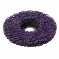На фото Диск зачистной из вспененного абразива Intertool фиолетовый 125*22,2*13 мм, P46, T27 (BT-0603)
