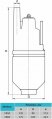 На фото Вибрационный насос Rudes VB60 кабель 20 м верхний забор воды
