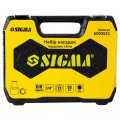 На фото Набор насадок торцевых и биты Sigma 1/4" 53 шт CrV (6003521)