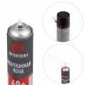 На фото Пена монтажная, всесезонная, 750 мл / 1000 г 60л+, трубочка Intertool (FS-1100)