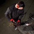 На фото Болгарка Intertool 1200 Вт, диаметр круга 125 мм, 5000-12000 об/мин, поворотная рукоятка (WT-0225)
