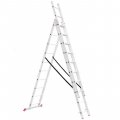 Лестница алюминиевая Intertool 3-х секционная 3*10ступ. 6.48м (LT-0310) На фото Лестница алюминиевая Intertool 3-х секционная 3*10ступ. 6.48м (LT-0310)