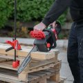 На фото Пила аккумуляторная с бесщеточным двигателем Intertool 40 В (2х20В) шина 35см без ЗУ и АКБ (WT-9211)