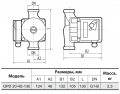 На фото Циркуляционный насос GPD20-4S-130 NPO + комплект гаек