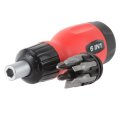 На фото Отвертка реверсионная Intertool с комплектом бит 6шт (VT-1009)