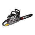 На фото Мотопила цепная Intertool 2.4 кВт, 52 см3, шина 45 см/18", шаг 0,325", 3200/11000 об/мин (DT-2208)