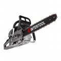 На фото Мотопила цепная Intertool 2.4 кВт, 52 см3, шина 45 см/18", шаг 0,325", 3200/11000 об/мин (DT-2208)