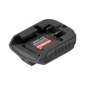 На фото Адаптор для аккумулятора Li-ion Intertool 20 В, USB 2A, LED фонарь (WT-9300)