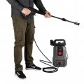 На фото Мойка высокого давления Intertool 1200 Вт, 5.5-6.5 л/мин, 70-100 бар, шланг 5 м (DT-1512)