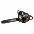 На фото Бензопила цепная Intertool 2.6 кВт, 58 см3, шина 45 см/18", шаг 0,325", STORM (WT-0640)