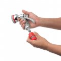 На фото Пистолет-распылитель Intertool для полива хромированный 8-функций и адаптер с конектором ABS, PP,TPR (GE-0005)