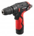На фото Шуруповерт Intertool STORM, 12 В, 30 Nm, 0-350/0-1300 об/мин, патрон 0,8-10 мм, 2,0 Ач, съемный патрон (WT-0318)