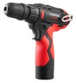 На фото Шуруповерт Intertool STORM, 12 В, 30 Nm, 0-350/0-1300 об/мин, патрон 0,8-10 мм, 2,0 Ач, съемный патрон (WT-0318)