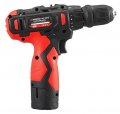 На фото Шуруповерт Intertool STORM, 12 В, 30 Nm, 0-350/0-1300 об/мин, патрон 0,8-10 мм, 2,0 Ач, съемный патрон (WT-0318)