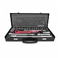 На фото Профессиональный набор инструмента Intertool 1/2", 25ед 10-32мм CrV (ET-6025)