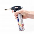 На фото Горелка газовая Intertool пьезозажигание на курке, регулятор (GB-0020)