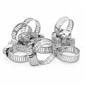На фото Хомут стальной Intertool оцинкованный 8мм D 13-23мм (TC-0013)