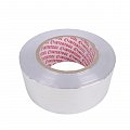 На фото Скотч алюминиевый термостойкий Intertool 50мм*50 м (KT-0993)