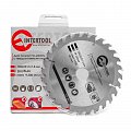 На фото Диск пильный Intertool по дереву с твердосплавными напайками 150*22.2*1.5мм, 27 зубьев (CT-3015)