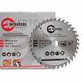На фото Диск пильный Intertool по дереву с твердосплавными напайками 200*25.4*1.5мм, 36 зубьев (CT-3020)