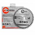 На фото Диск пильный Intertool по дереву с твердосплавными напайками 230*30*1.6мм, 40 зубьев (CT-3046)