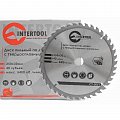 На фото Диск пильный Intertool по дереву с твердосплавными напайками 250*30*1.7мм, 40 зубьев (CT-3051)