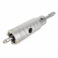 На фото Коронка Intertool по бетону 32мм и переходник SDS Plus 100мм (SD-7032)