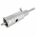 На фото Коронка Intertool по бетону 36мм и переходник SDS Plus 100мм (SD-7036)