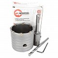 На фото Коронка Intertool по бетону 65мм и переходник SDS Plus 100мм (SD-7065)