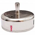 На фото Коронка трубчатая Intertool по стеклу и керамике 80мм (SD-0376)