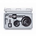 На фото Набор корончатых сверл Intertool по дереву 19-64мм (BT-0023)