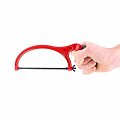 На фото Ножовка Intertool по металлу 150мм с полотном, обрезиненная рукоятка. (HT-3308)