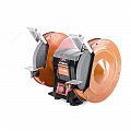 На фото Станок точильный настольный Intertool STORM 400Вт, 0-2950об/мин, шлифкруг 200мм (WT-0820)