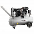 На фото Компрессор двухцилиндровый ременной Sigma 2.5кВт 335л/мин 10бар 50л (2 крана) (7044121)