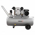 На фото Компрессор двухцилиндровый ременной Sigma 2.5кВт 396л/мин 10бар 100л (2 крана) (7044151)