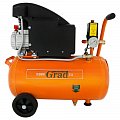 На фото Компрессор одноцилиндровый Grad 1.5кВт 196л/мин 8бар 24л (7043515)