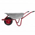 На фото Тачка садово-строительная Intertool 85л, 150кг, 1 колесо 15" 4.00-8 (WB-0813)